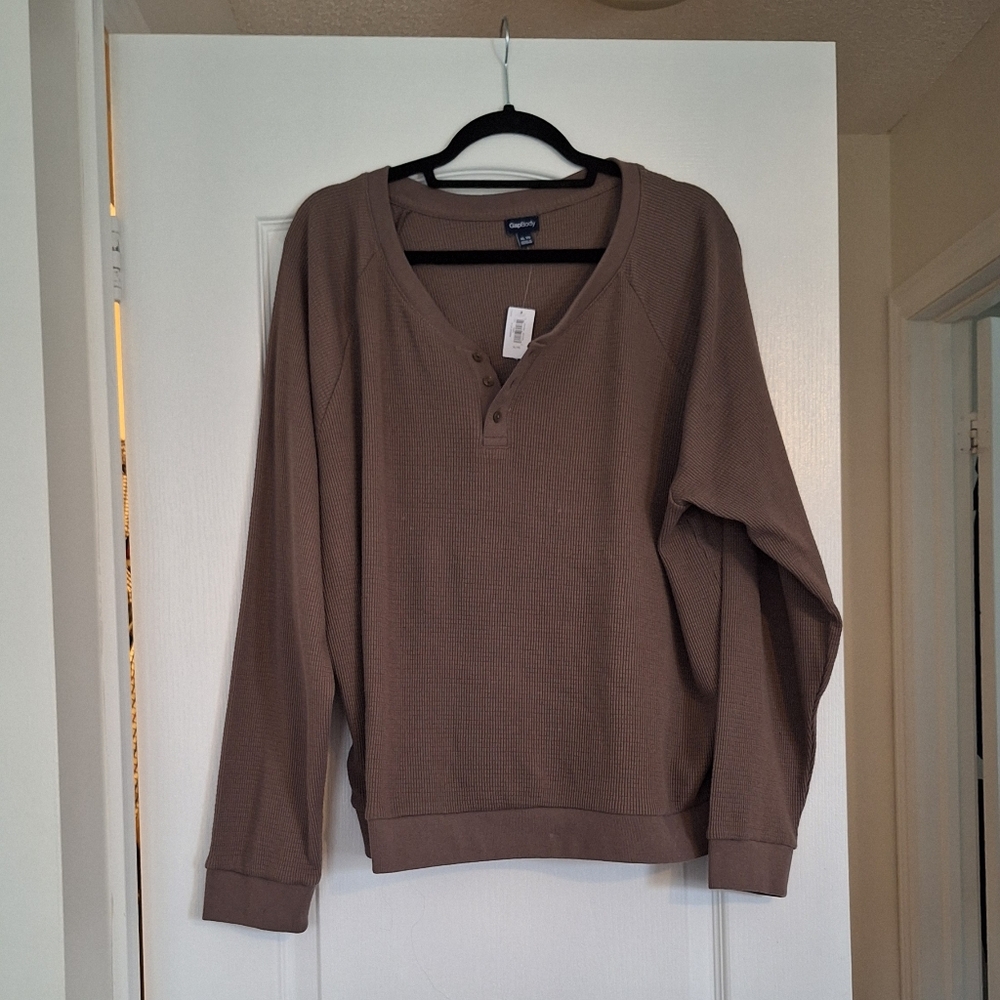 GAP Brown V-Neck Sweater Relaxed Fit